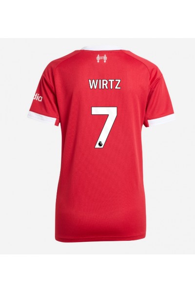 Liverpool Florian Wirtz #7 Jalkapallovaatteet Naisten Kotipaita 2025-26 Lyhythihainen Liverpool Florian Wirtz #7 Jalkapallovaatteet Naisten Kotipaita 2025-26 Lyhythihainen